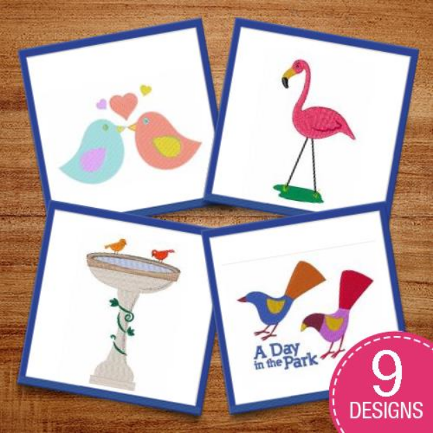 Picture of Spring Alive Avians Embroidery Design Pack