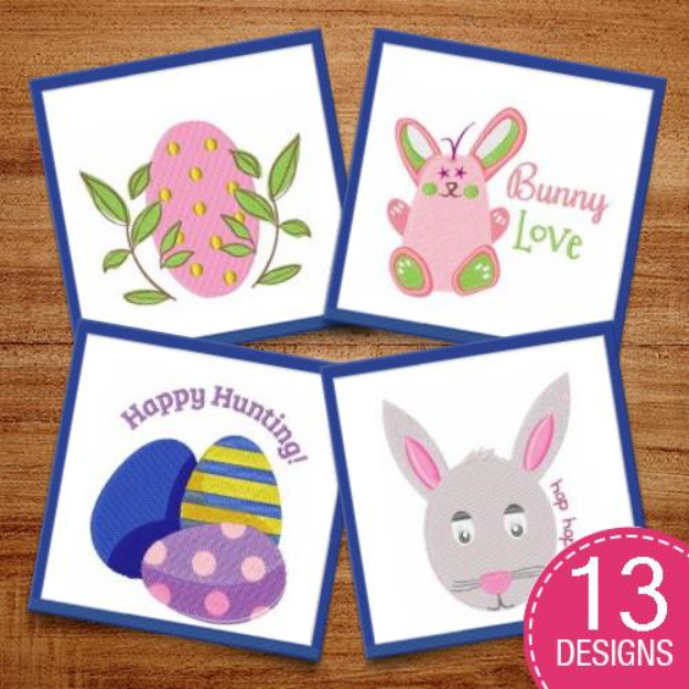 Picture of Happy Spring Easter! Embroidery Design Pack