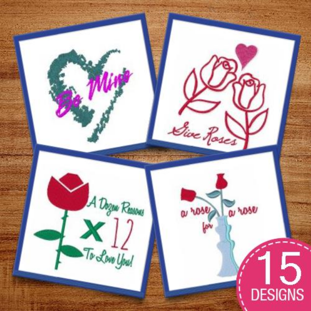 Picture of Be Mine Embroidery Design Pack