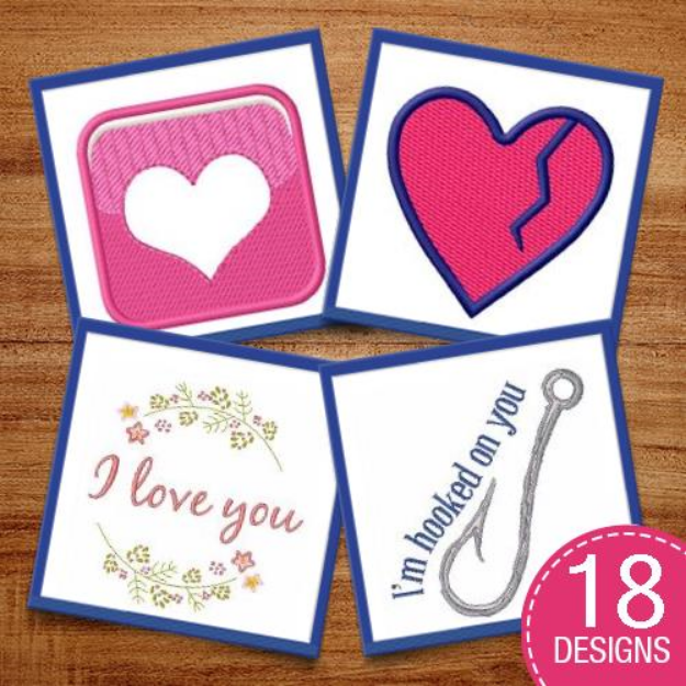 Picture of Be Mine on Valentines Day? Embroidery Design Pack
