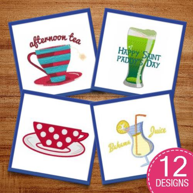 Picture of Cheers! Embroidery Design Pack