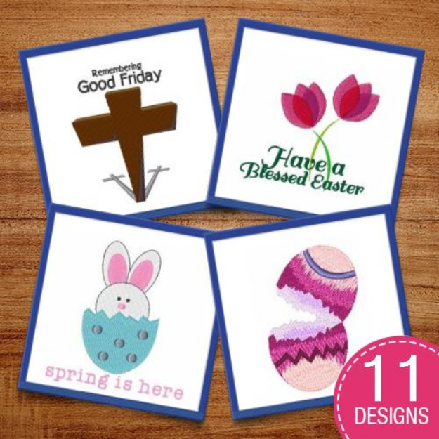 Picture of Have A Blessed Holiday Embroidery Design Pack