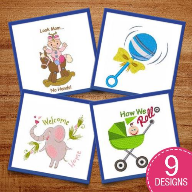 Picture of Too Cute Babies Embroidery Design Pack