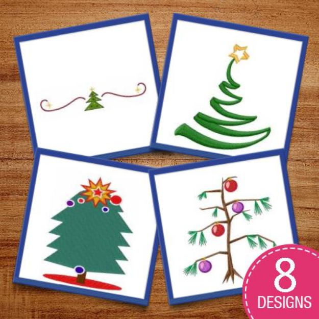 Picture of Christmas Tree Decoration Embroidery Design Pack