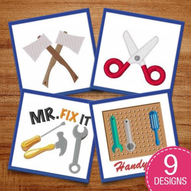 Picture of Tools For Work Embroidery Design Pack