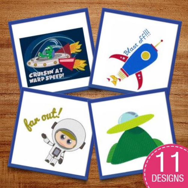 Picture of Science Fiction Fans! Embroidery Design Pack