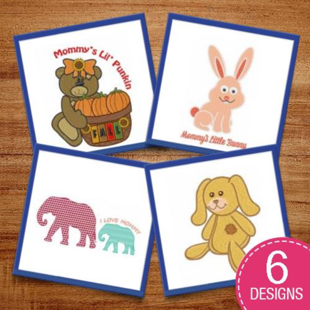 Picture of Animals For The Nursery Embroidery Design Pack