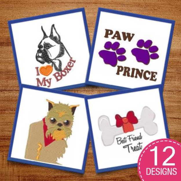 Picture of Pooch Princes Embroidery Design Pack