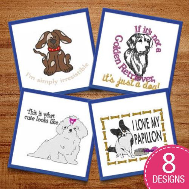 Picture of Love Me Love My Pup Embroidery Design Pack