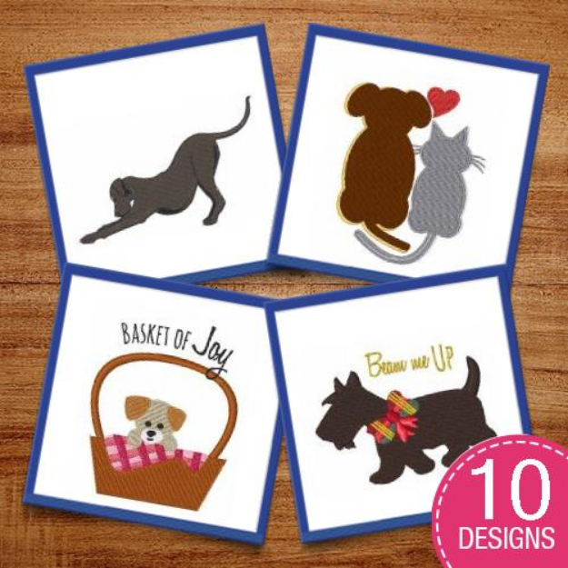 Picture of Puppy Besties Embroidery Design Pack