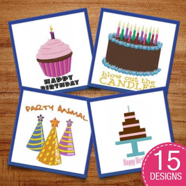 Picture of Celebrate A Birthday! Embroidery Design Pack