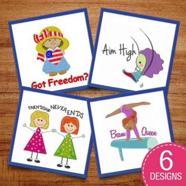 Picture of Forever Friends Embroidery Design Pack