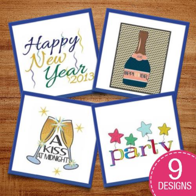 Picture of Celebrate The Coming Year Embroidery Design Pack