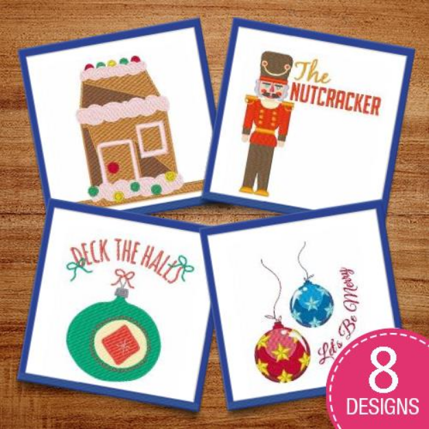 Picture of Deck The Halls Embroidery Design Pack