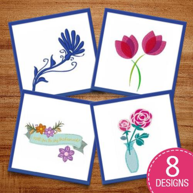 Picture of All The Pretty Flowers Embroidery Design Pack