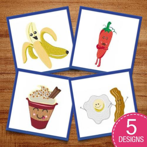 Picture of Have A Snack! Embroidery Design Pack