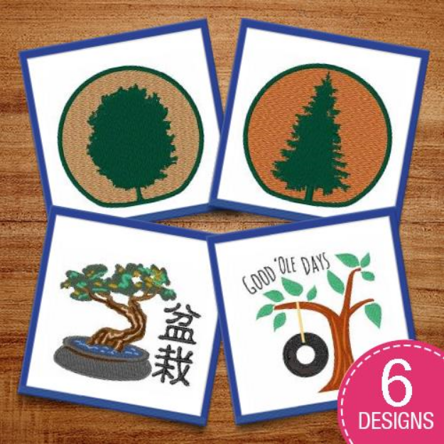 Picture of A Forest of Trees Embroidery Design Pack