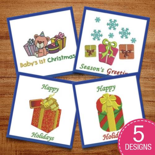 Picture of Christmas Gifts Embroidery Design Pack