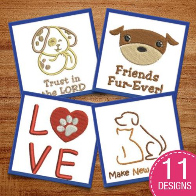 Picture of Best Friends Fur-ever! Embroidery Design Pack