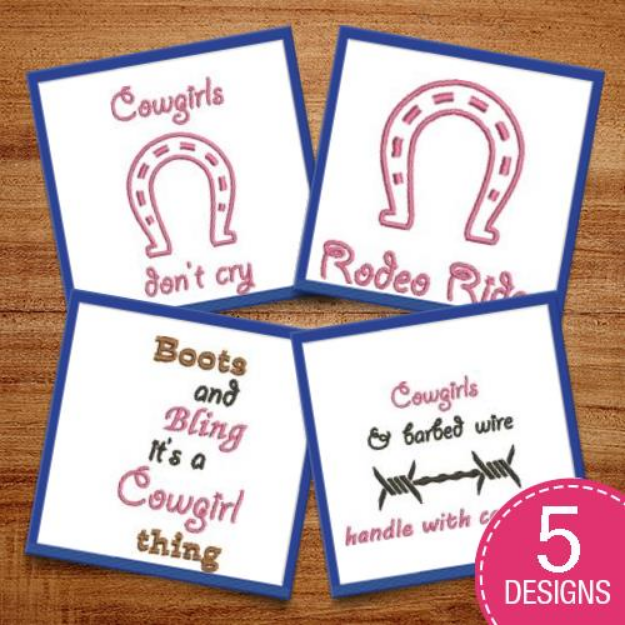 Picture of Its A Cowgirl Thing Embroidery Design Pack