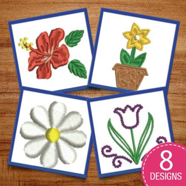 Picture of Flowers To Make You Smile Embroidery Design Pack