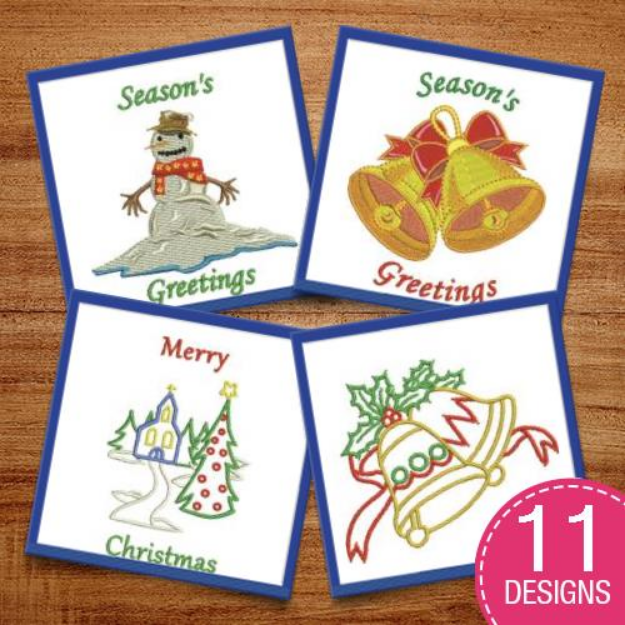 Picture of Winter Greetings Embroidery Design Pack