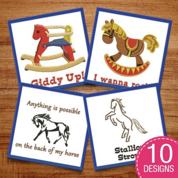 Picture of Giddy Up Horsey! Embroidery Design Pack