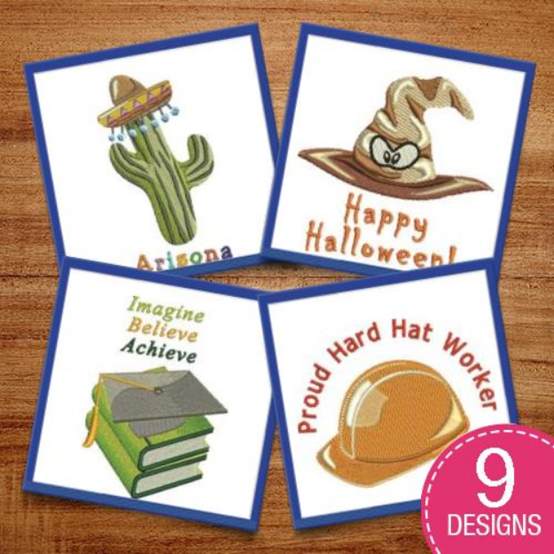 Picture of Hats For Any Occasion Embroidery Design Pack
