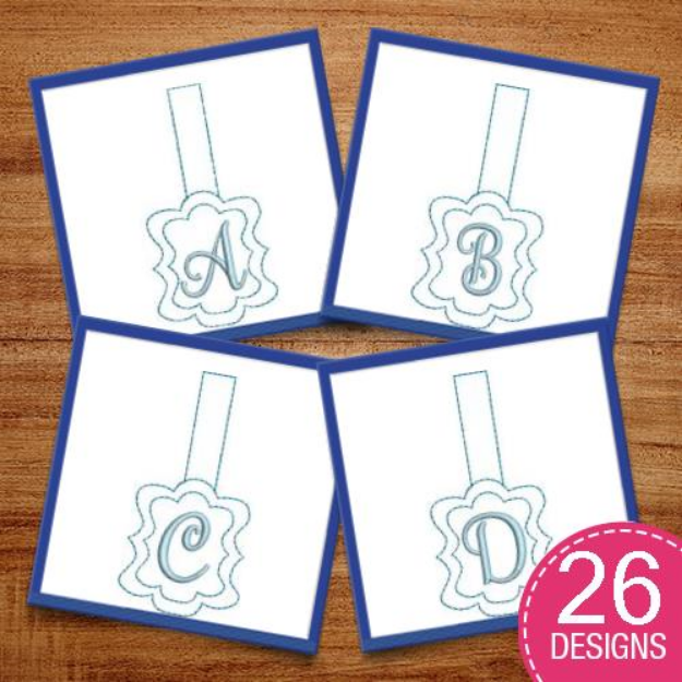 Picture of Monogrammed Keyfob Embroidery Design Pack