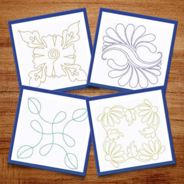 Picture of Stipple 9 Embroidery Design Pack