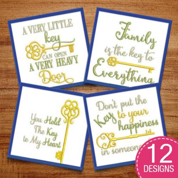 Picture of Family WordArt 2 Sizes Embroidery Design Pack