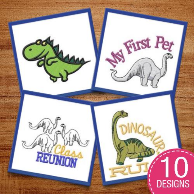 Picture of Dinos & Wildlife Embroidery Design Pack