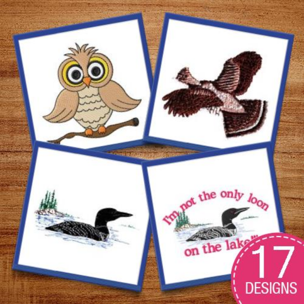Picture of Birds From The Wild Embroidery Design Pack