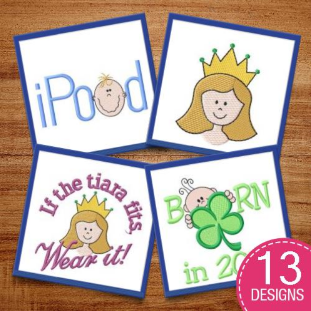 Picture of Babies Full Of Love Embroidery Design Pack