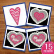 Picture of FSL Valentine Hearts Embroidery Design Pack