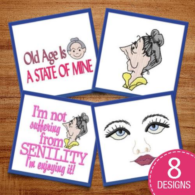 Picture of Fun Loving Faces Embroidery Design Pack