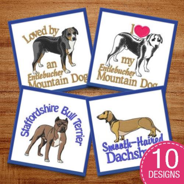 Picture of Loved By My Dog Embroidery Design Pack