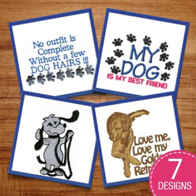 Picture of BFF Dogs Embroidery Design Pack