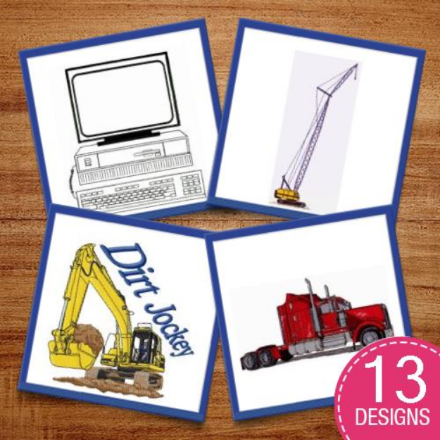 Picture of Working Tools Embroidery Design Pack
