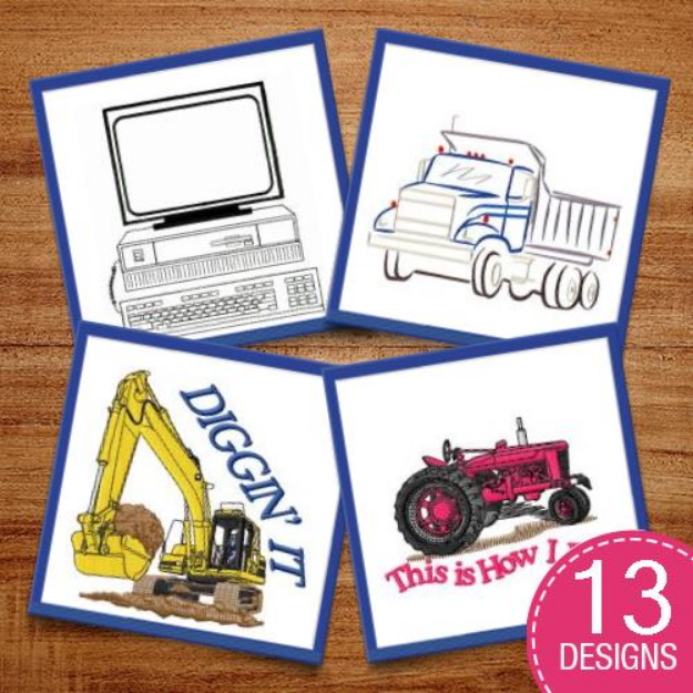 Picture of Tools From Work Embroidery Design Pack