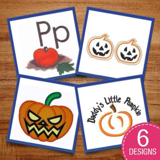 Picture of Halloween Pumpkins! Embroidery Design Pack