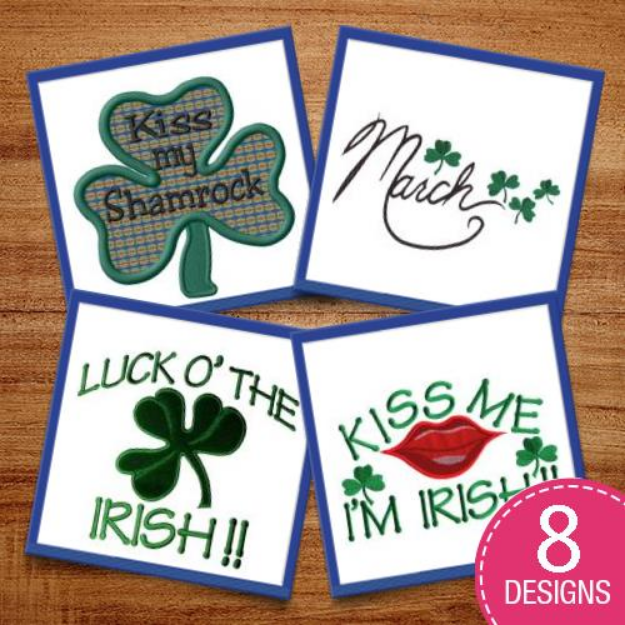 Picture of Holidays St_Patricks_Day Plants Embroidery Design Pack