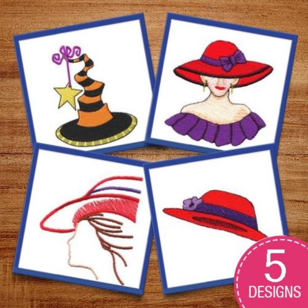 Picture of Love Your Hat! Embroidery Design Pack