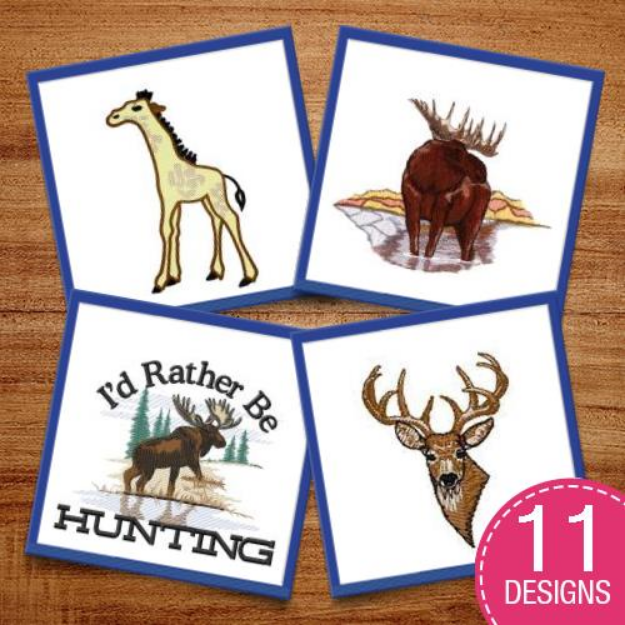 Picture of Awesome Wildlife Embroidery Design Pack