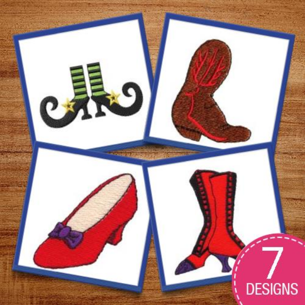 Picture of Cultural Shoes Embroidery Design Pack