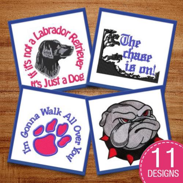 Picture of Dogs & Mascots Embroidery Design Pack