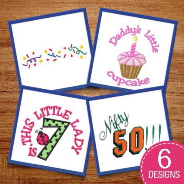 Picture of Birthday Delights Embroidery Design Pack