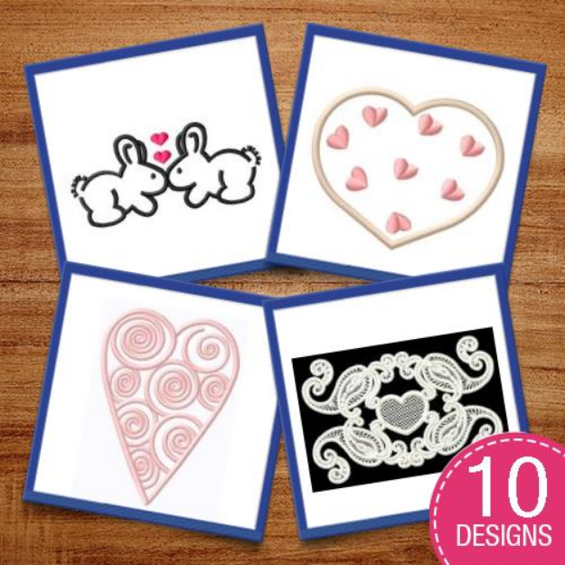 Picture of Love Your Valentine! Embroidery Design Pack