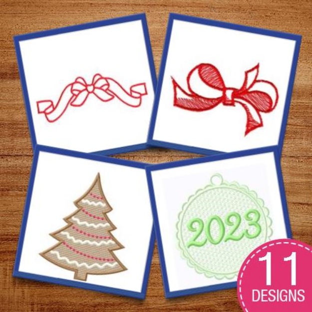 Picture of Christmas Decor Embroidery Design Pack