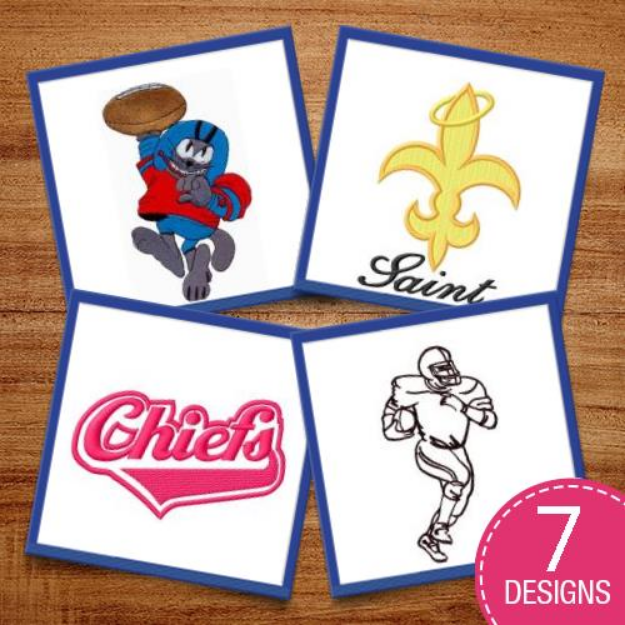 Picture of Football Attitude! Embroidery Design Pack